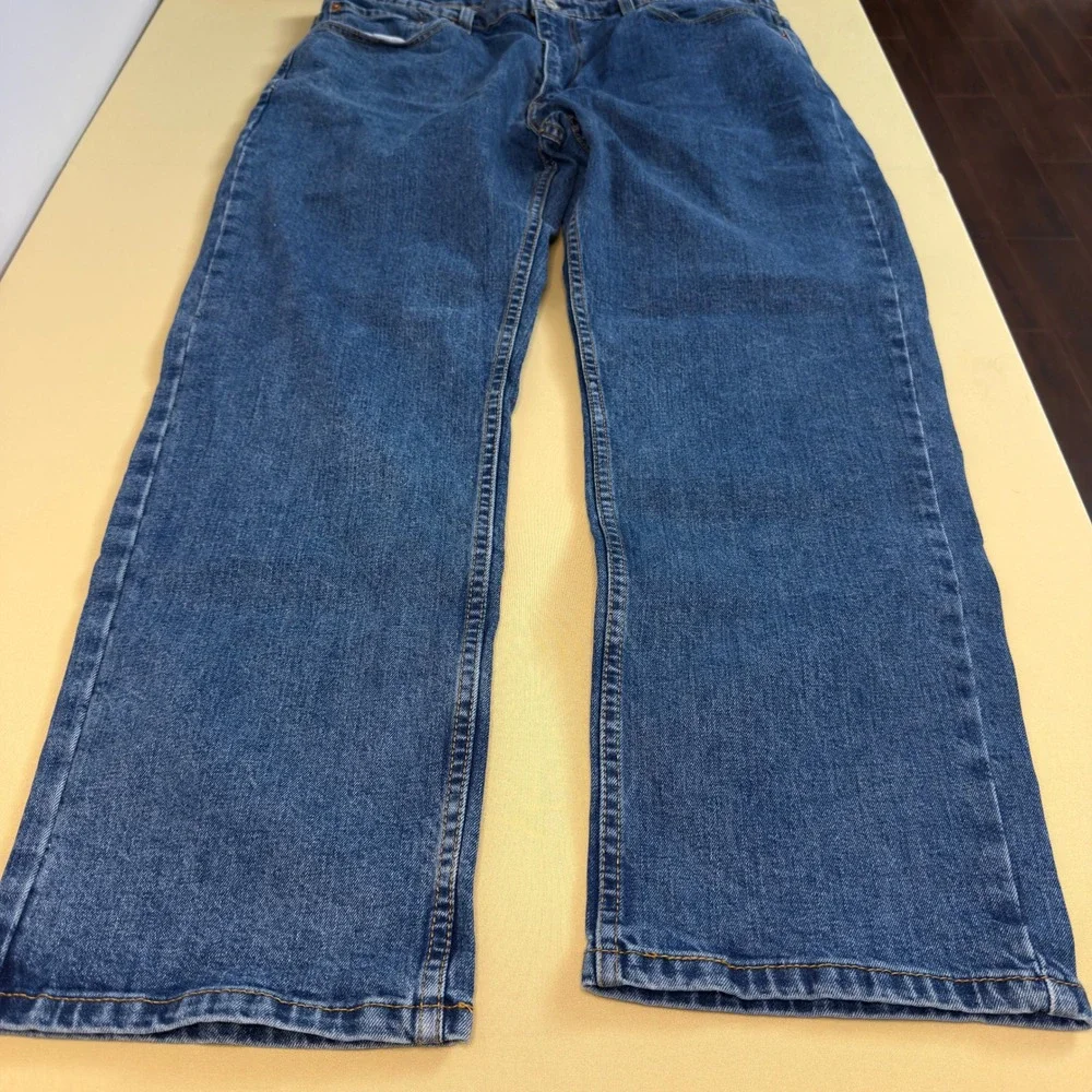 Levi's 559 Relaxed Straight Jeans Men 38x30 Medium Blue‎ Denim 100% Cotton